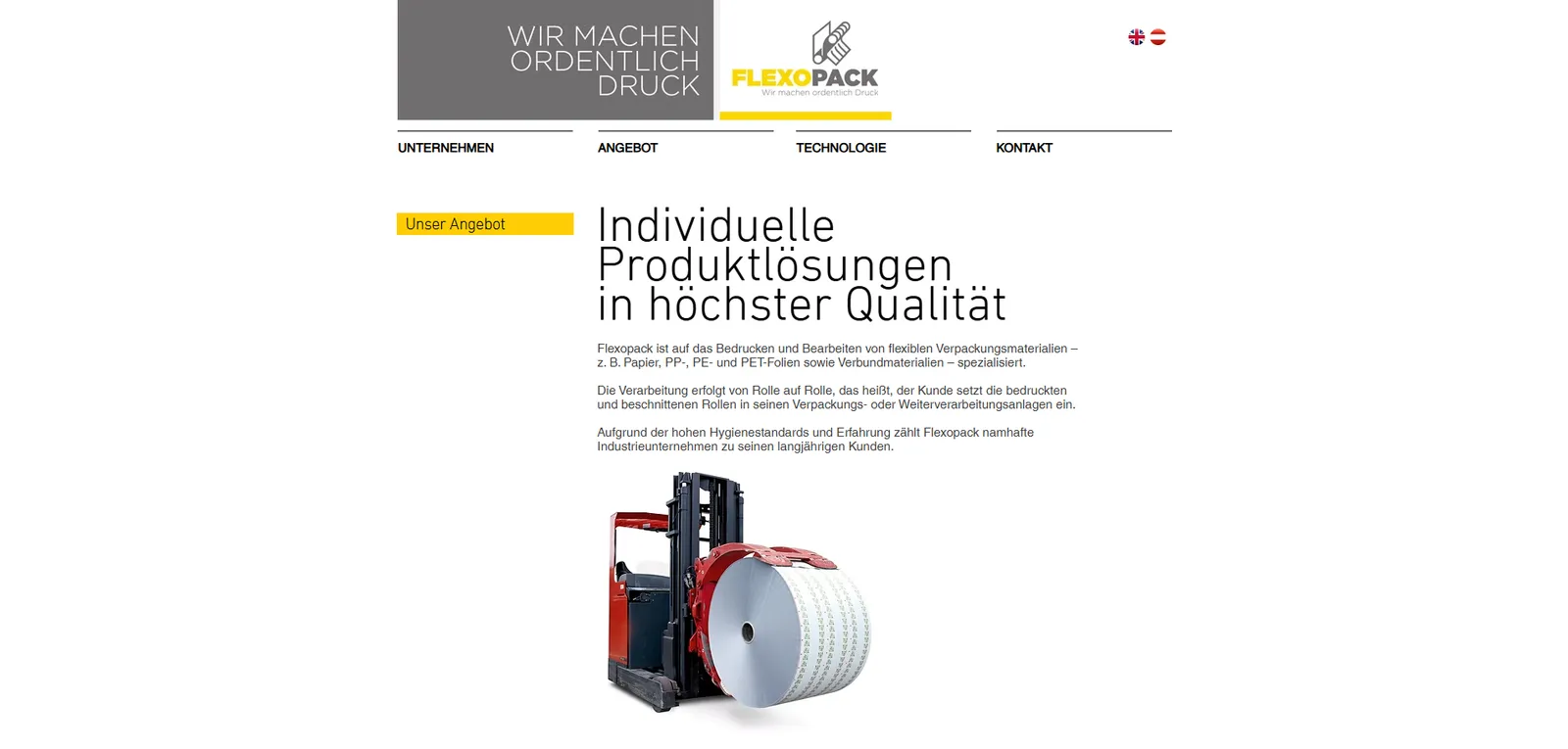 Flexopack Verpackungen — vorher